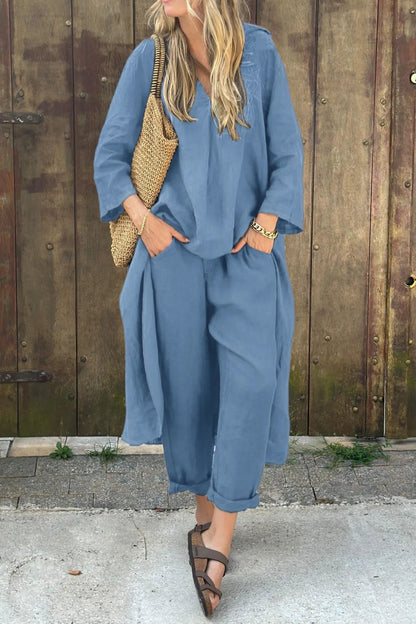 Damen-Zweiteiler | Langarm Top und Hose