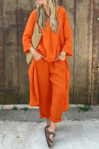 Damen-Zweiteiler | Langarm Top und Hose