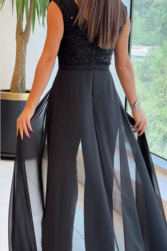 Damen Jumpsuit | Ärmellos Weites Bein