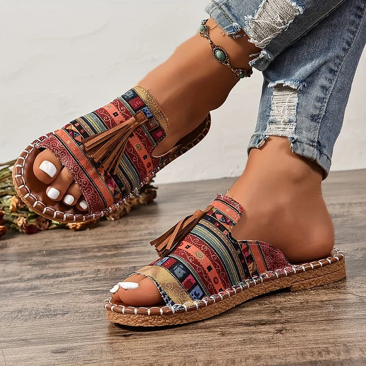 Damen Sandalen | Offene Zehen Flache Sohle