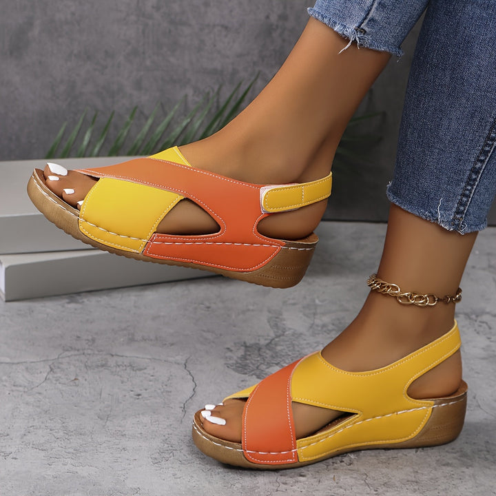 Damen Sandalen | Kreuzriemen Offene Seiten