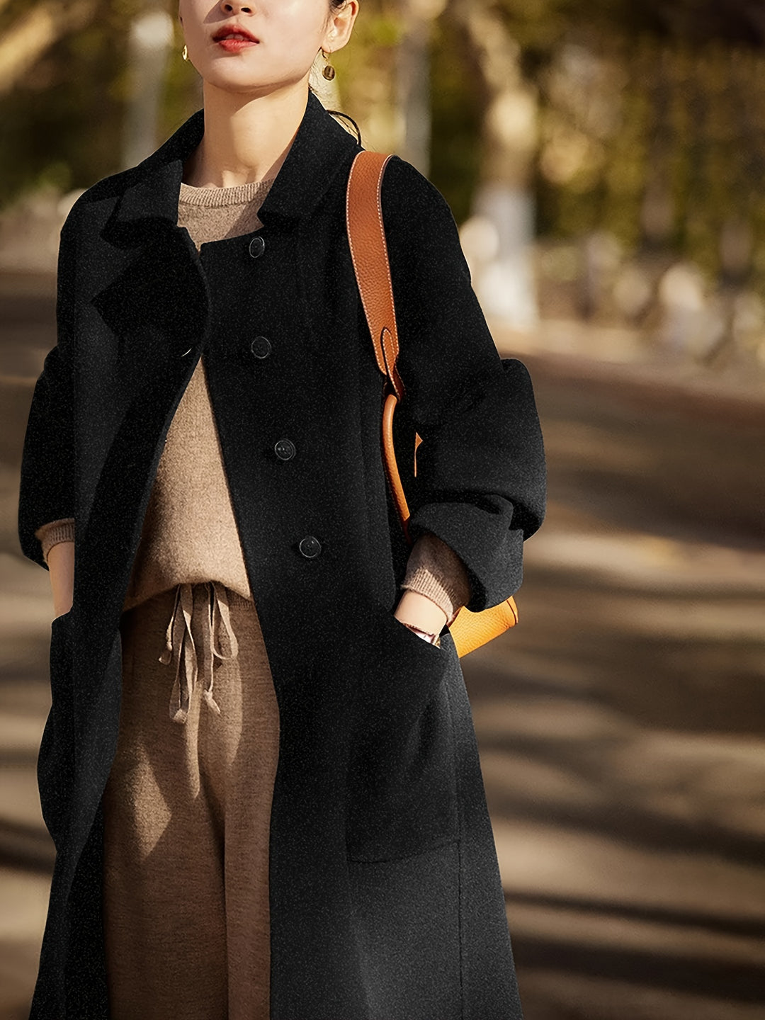 Mantel Damen | Wintermantel Damen Langer Schnitt Mit Taschen