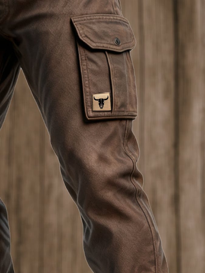 Herren-Cargohose | Schmale Form Taschen