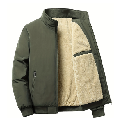 Herren Gefütterte Fleecejacke | Übergangsjacke Leicht