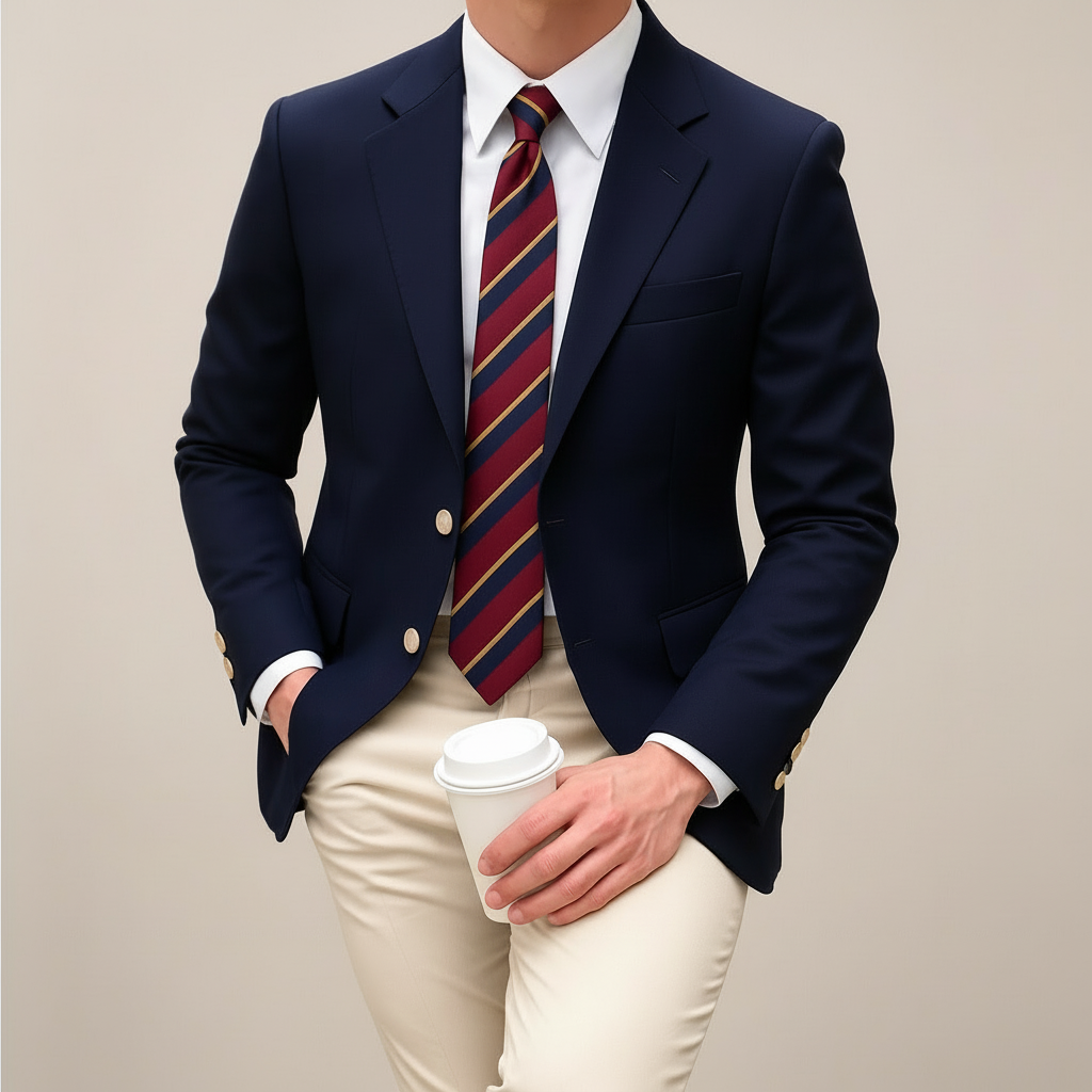 Herren Blazer | Klassisch Revers Goldknöpfe