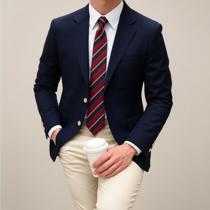Herren Blazer | Klassisch Revers Goldknöpfe