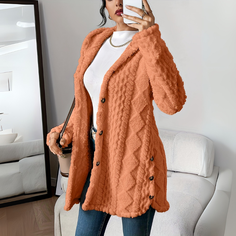 Mantel Damen | Wintermantel Damen Lockerer Schnitt Mit Knöpfen