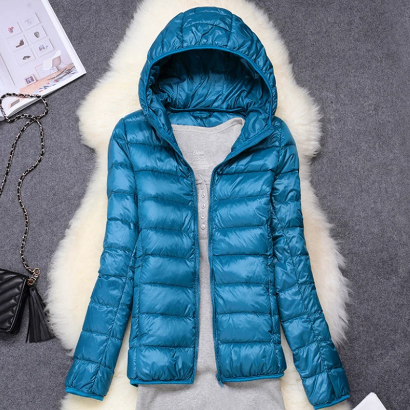 Damen Winter Kapuzen Puffer Jacke | Leichtes Design