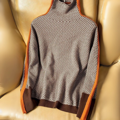 Pullover Damen Rollkragen | Lockere Passform Mit Langen Ärmeln