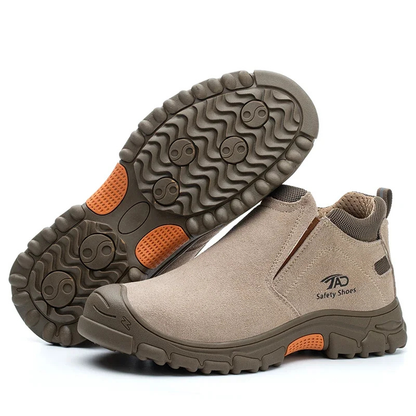 Herren Robuste Stahlkappenschuhe | Rutschfest und Leichtgewicht