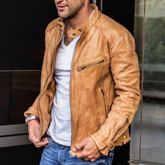 Übergangsjacke Herren Mit Reißverschluss | mit Stehkragen