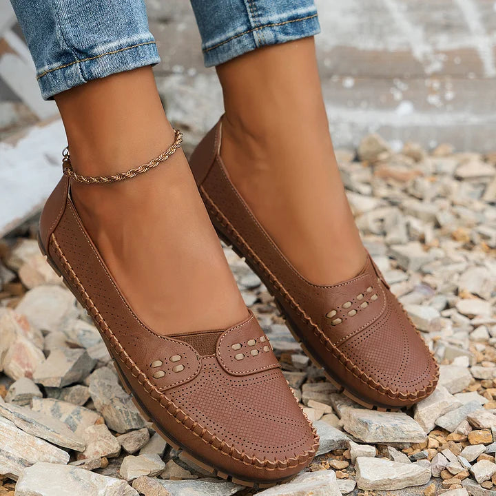 Damen Loafer | Slip-On mit Ziernaht