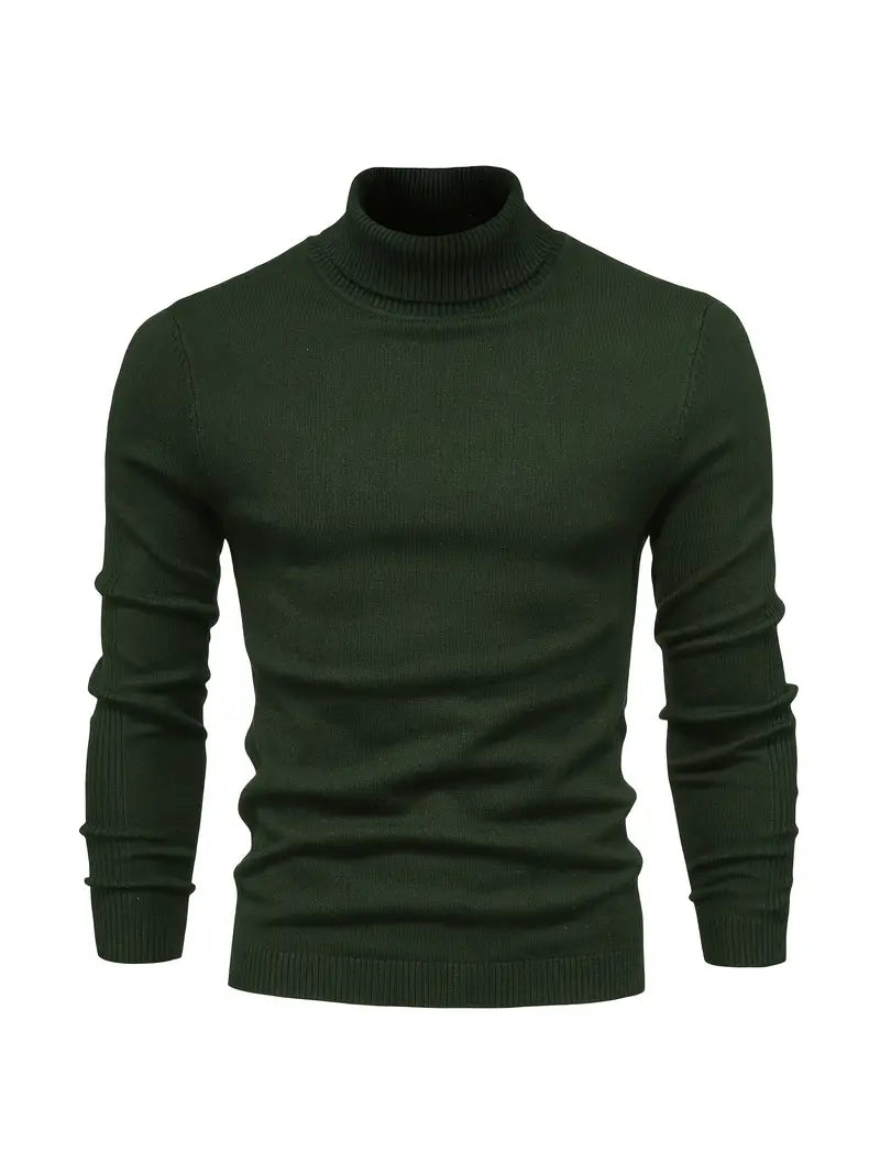 Pullover Herren Strick Mit Rollkragen | Langarm Für Alltag Und Freizeit