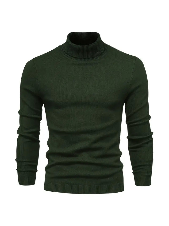 Pullover Herren Strick Mit Rollkragen | Langarm Für Alltag Und Freizeit