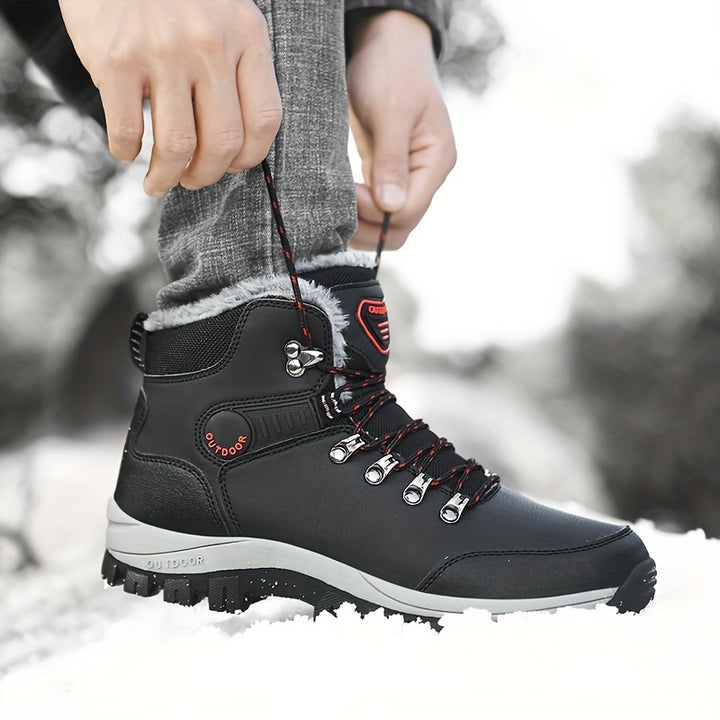 Winterschuhe Herren | Outdoor Stiefel Mit Hohem Schaft Und Profilsohle