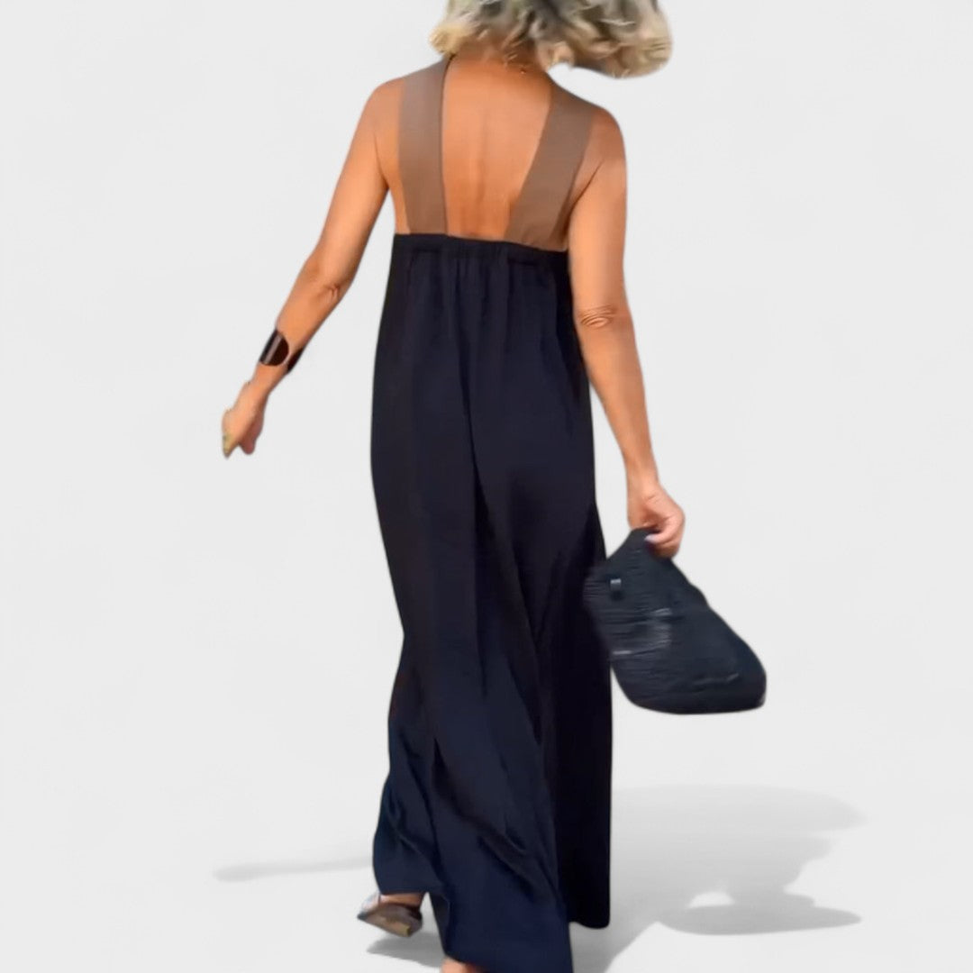 Damen Kleid | Kreuzträger Ärmellos Maxi