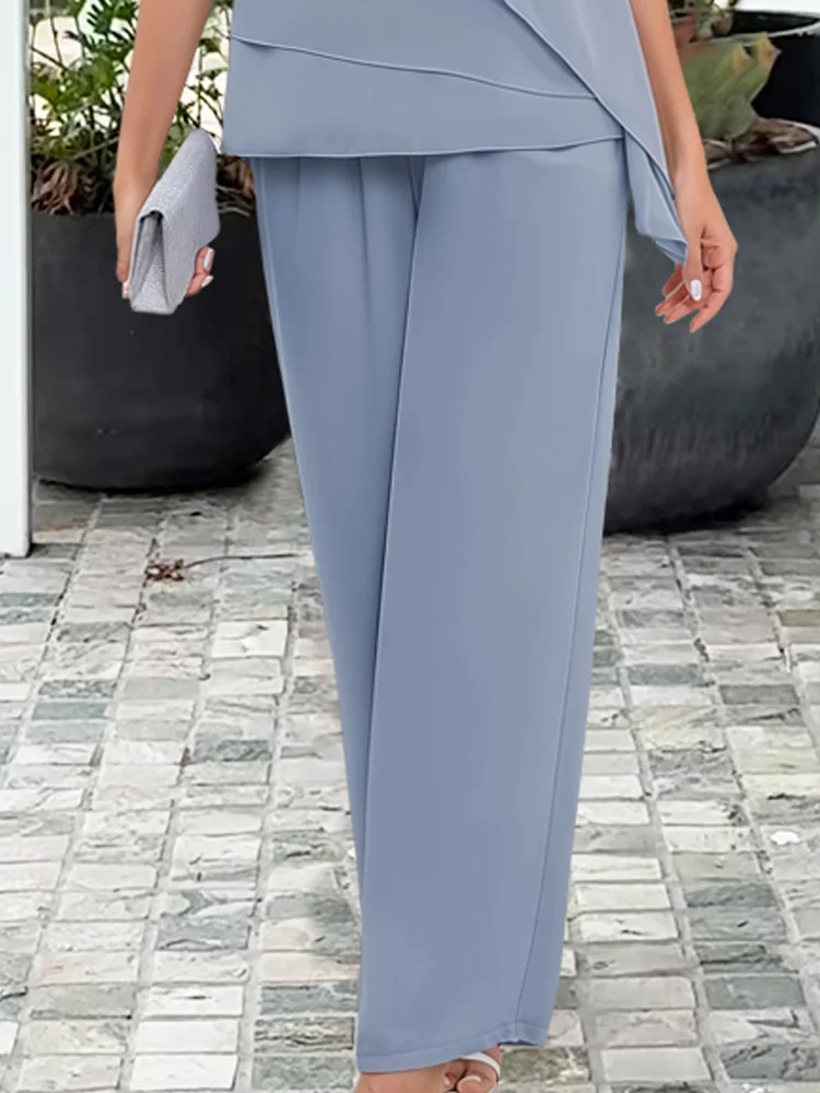 Damen-Zweiteiler | Asymmetrischer Top und Hose