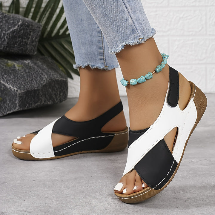 Damen Sandalen | Kreuzriemen Offene Seiten