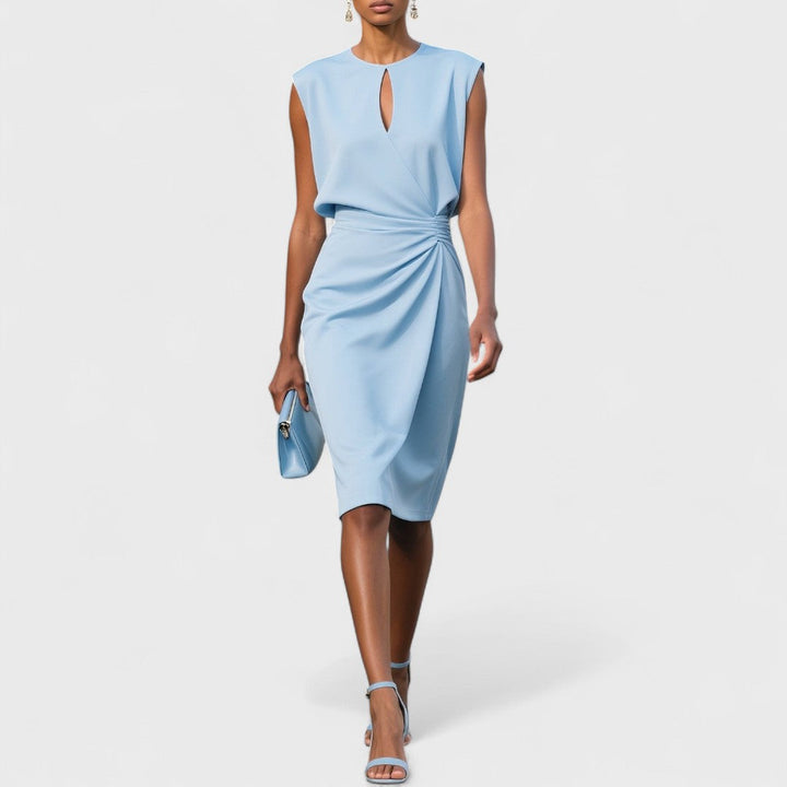Damen Kleid | Keyhole Drapiert Midi