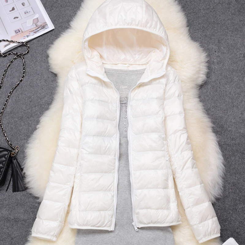 Damen Winter Kapuzen Puffer Jacke | Leichtes Design