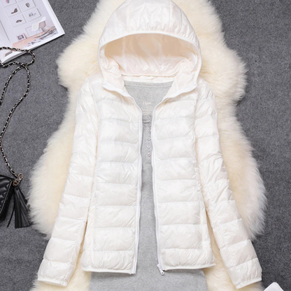 Damen Winter Kapuzen Puffer Jacke | Leichtes Design