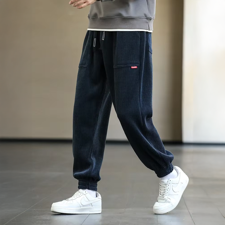 Herren-Jogginghose | Rippstruktur Bündchen