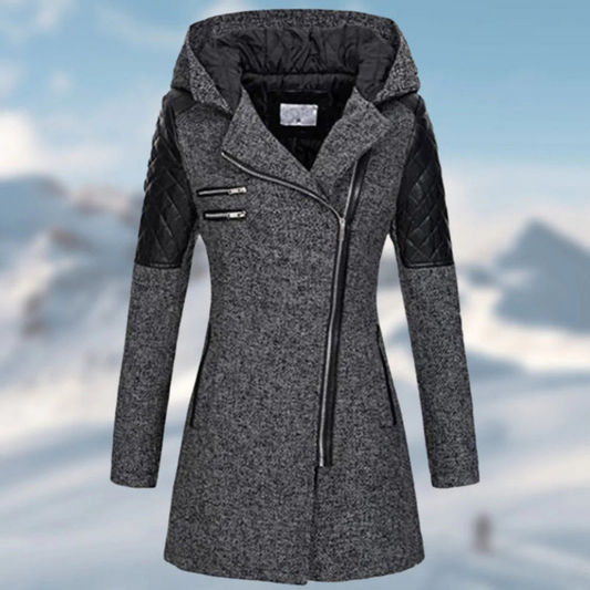 Damen Winterjacke Lange Wintermantel | Mit Kapuze