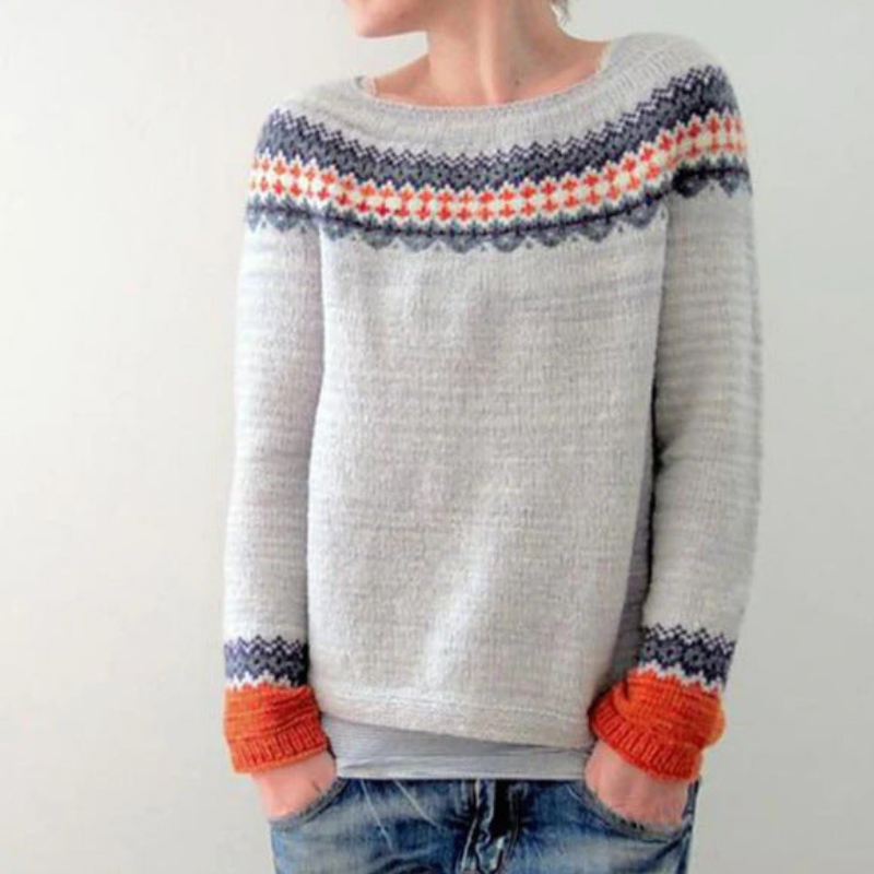 Pullover Damen Retro | Kuscheliger Strickpullover