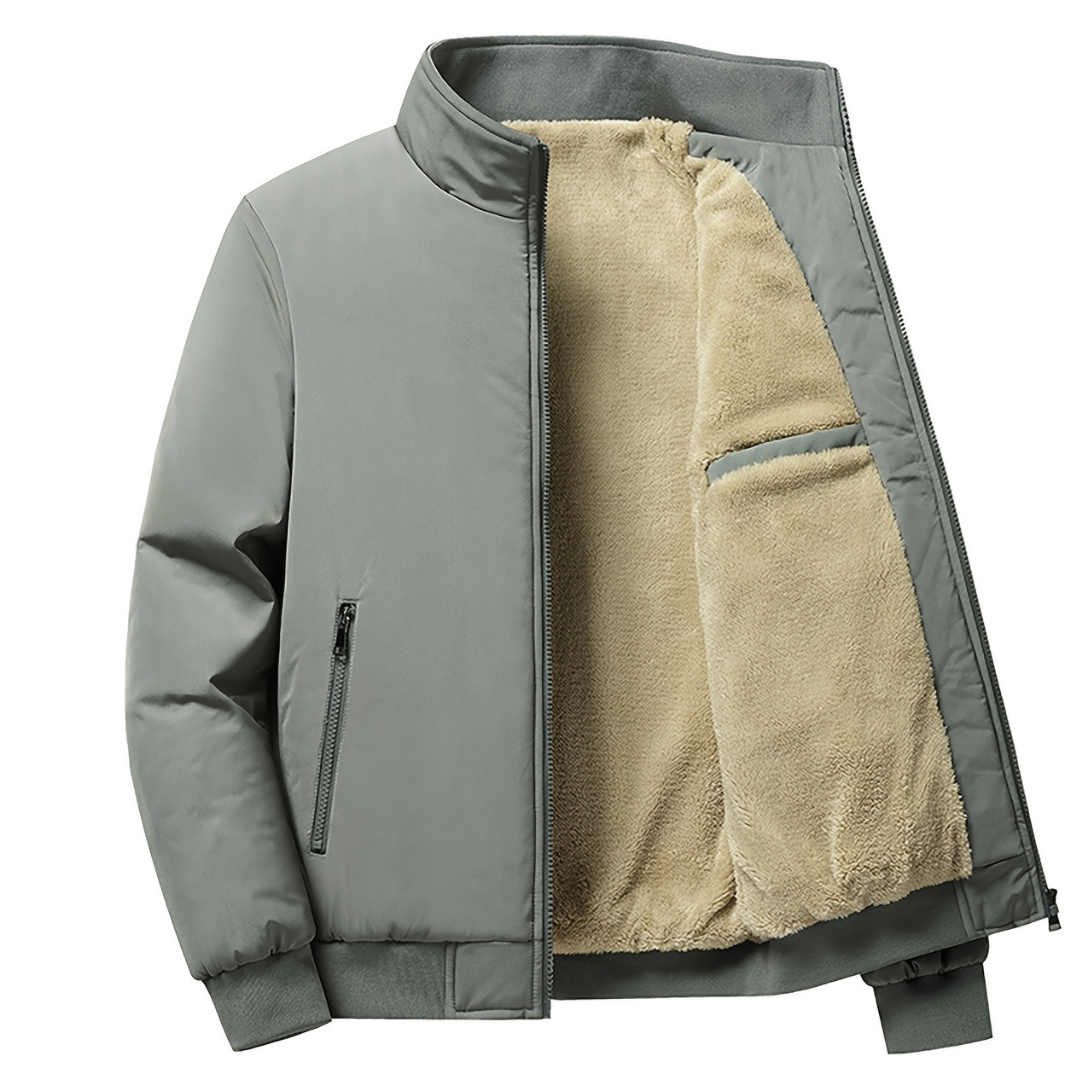 Herren Gefütterte Fleecejacke | Übergangsjacke Leicht