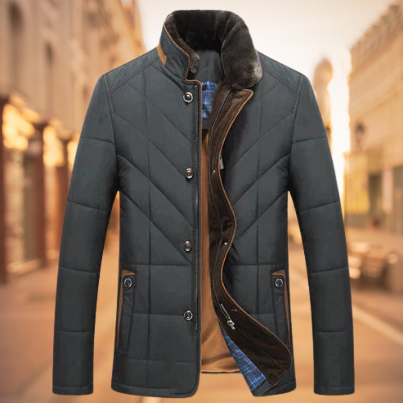 Winterjacke Herren Taktische Outdoorjacke | Winddicht & Wasserabweisend mit Stehkragen