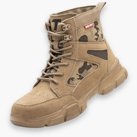 Herren Arbeitsschuhe mit Stahlkappe | Atmungsaktive Sicherheitsschuhe Rutschfest