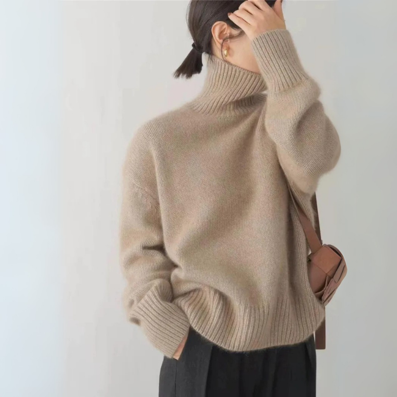 Pullover Damen | Mit Rundhalsausschnitt und lockerem Schnitt