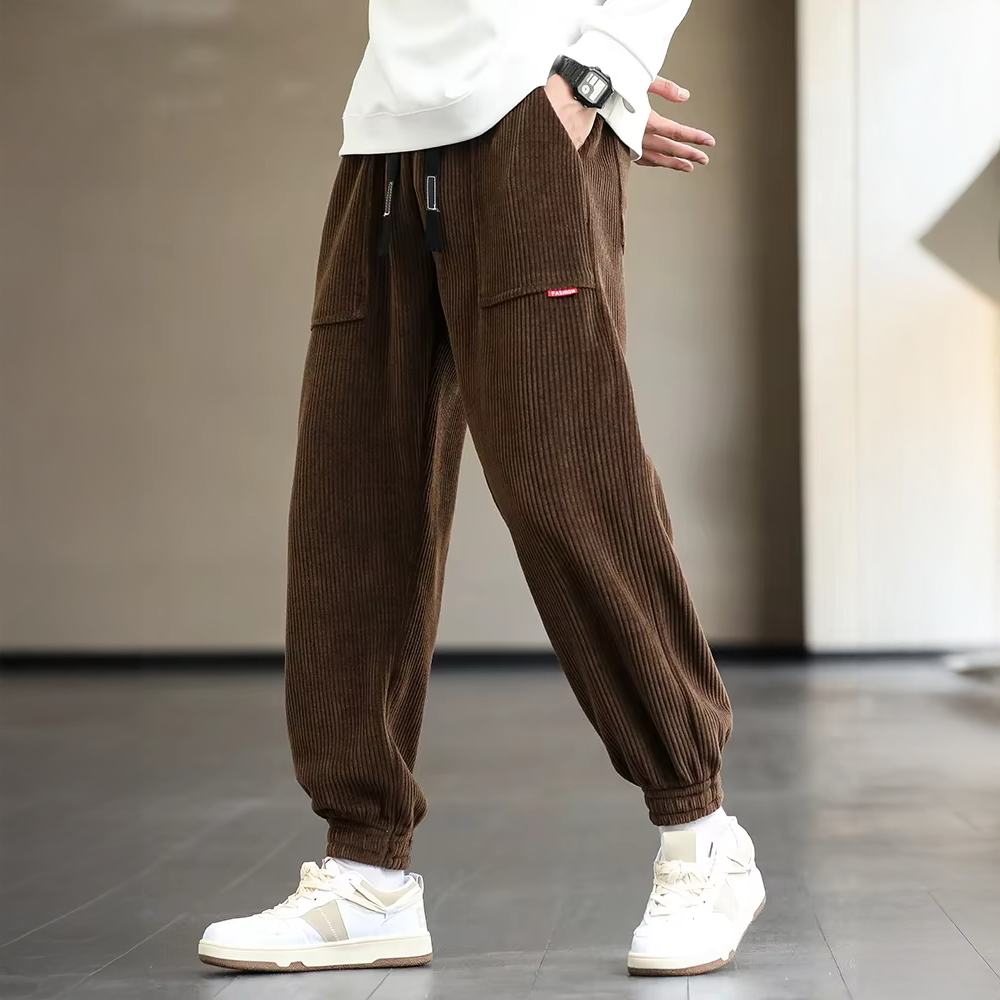 Herren-Jogginghose | Rippstruktur Bündchen