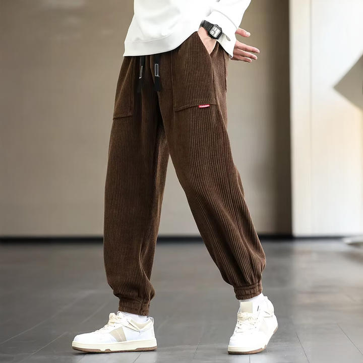Herren-Jogginghose | Rippstruktur Bündchen