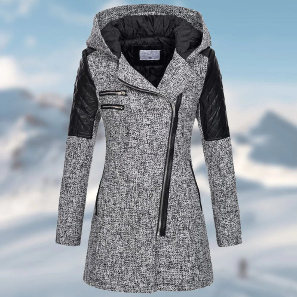 Damen Winterjacke Lange Wintermantel | Mit Kapuze