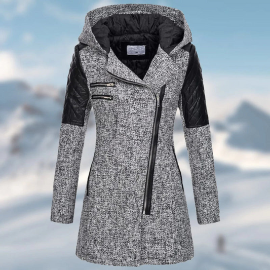 Damen Winterjacke Lange Wintermantel | Mit Kapuze