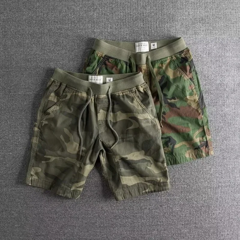 Herren Shorts | Camouflage Muster Kordelzug