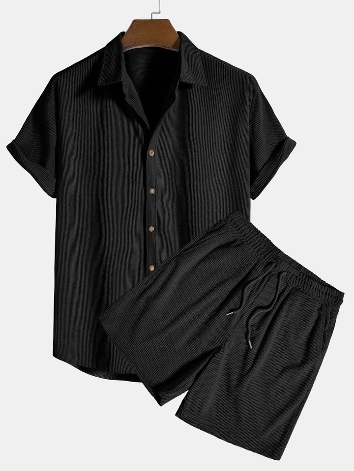 Herren Zweiteiler | Kurzarmhemd und Shorts