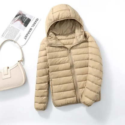 Damen Winter Kapuzen Puffer Jacke | Leichtes Design