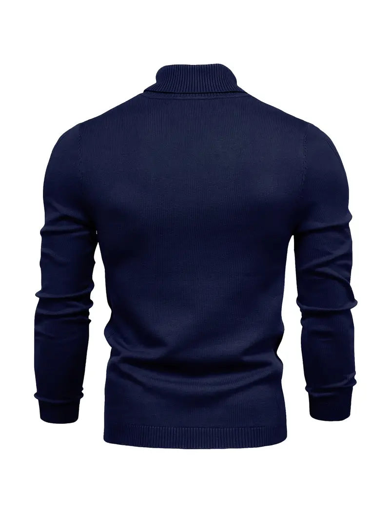 Pullover Herren Strick Mit Rollkragen | Langarm Für Alltag Und Freizeit