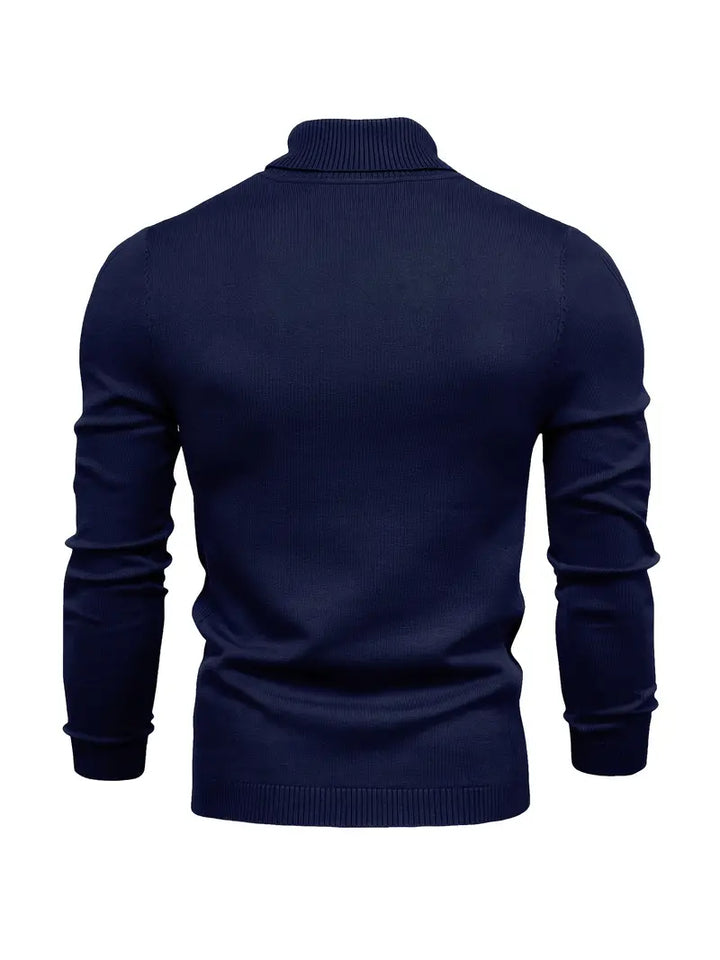 Pullover Herren Strick Mit Rollkragen | Langarm Für Alltag Und Freizeit