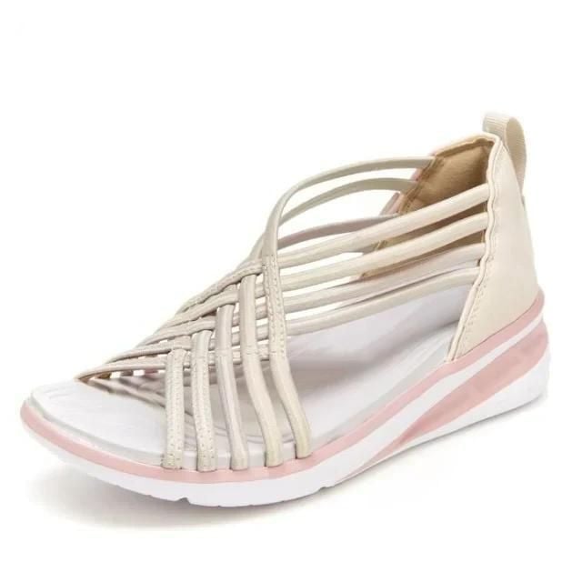 Damen Sandalen | Mehrere Riemen mit Keilsohle