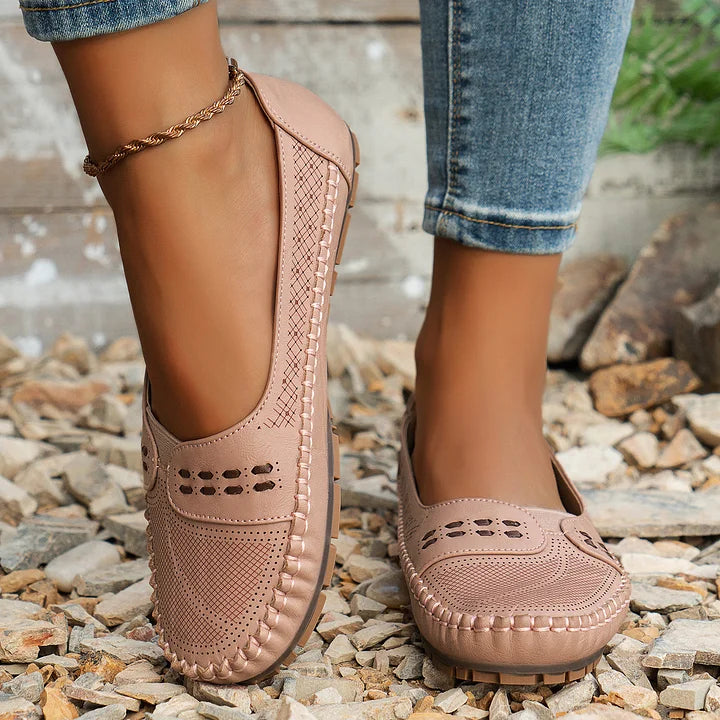 Damen Loafer | Slip-On mit Ziernaht