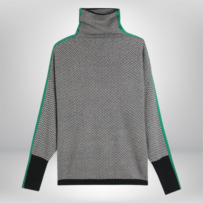 Pullover Damen Rollkragen | Lockere Passform Mit Langen Ärmeln