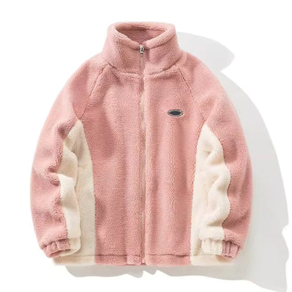 Herren Fleecejacke Colourblock | Warm Leicht