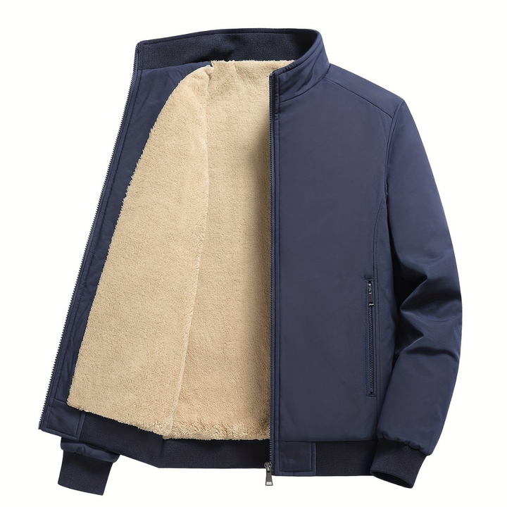 Herren Gefütterte Fleecejacke | Übergangsjacke Leicht