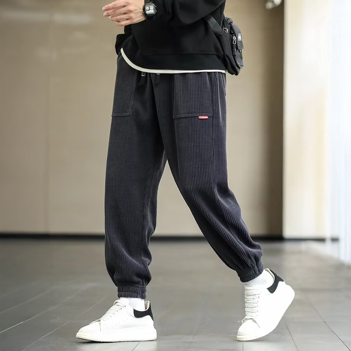 Herren-Jogginghose | Rippstruktur Bündchen
