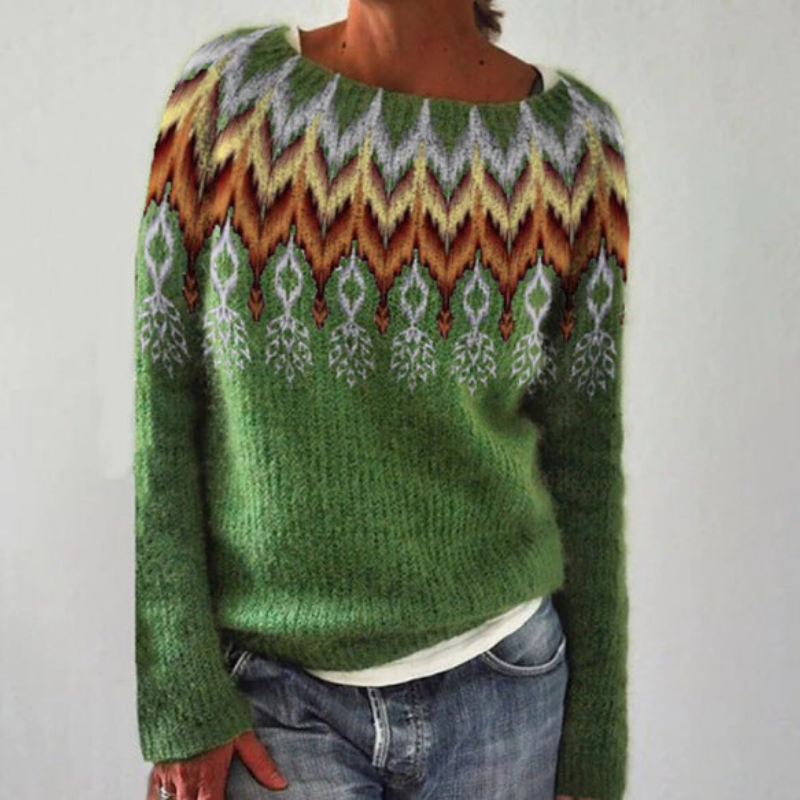 Pullover Damen Retro | Kuscheliger Strickpullover