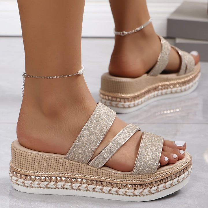 Damen Sandalen | Keilabsatz Plateau