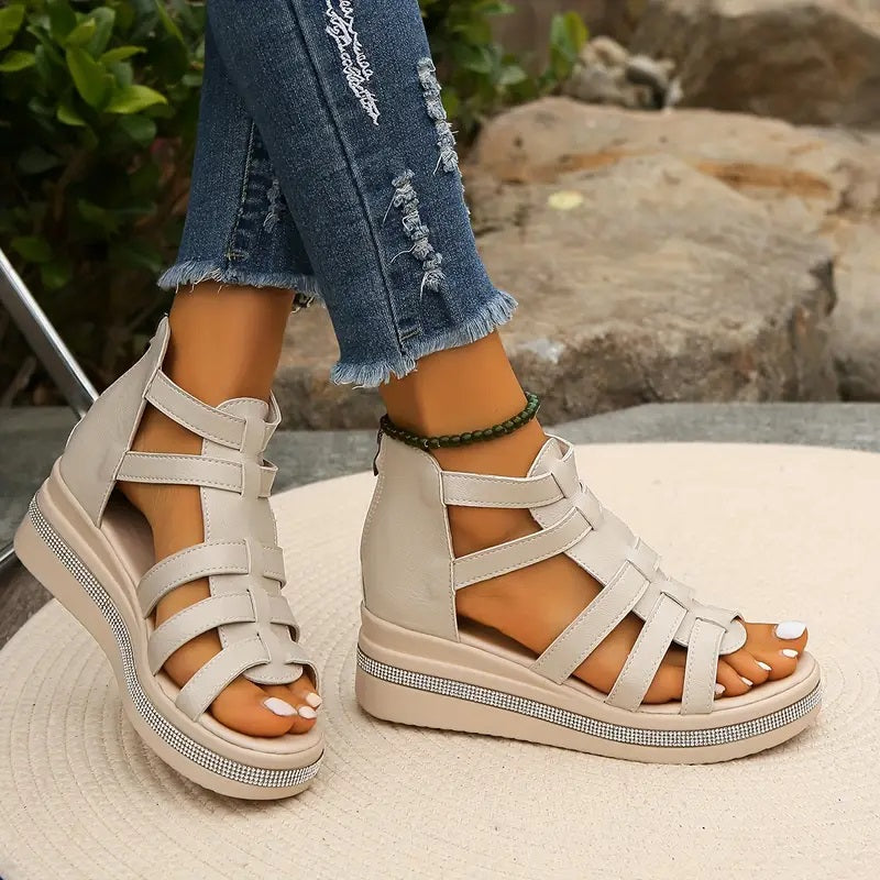 Damen Sandalen |  Mehrere Riemen Plateausohle